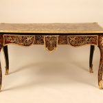 Gilt bronze red tortoiseshell Boulle style desk