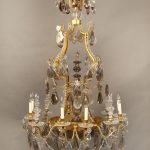 Very Special Late 19th Early 20th Century Crystal Chandeliers - Gilt Bronze & Baccarat Crystal Sixteen Light Chandelier
