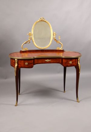 Late 19th Century Gilt Bronze Mounted Louis XV Style Dressing Table