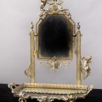 Silber plated dressing table mirror
