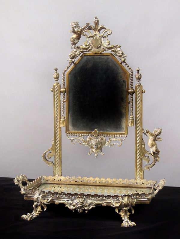 Silber plated dressing table mirror