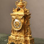 Late 19th Century French Antique - Gilt Bronze Mantle Clock