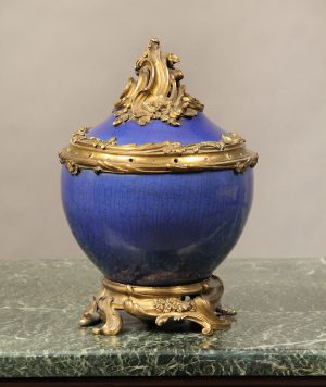 Late 19th/Early 20th Century Gilt Bronze Mounted Chinese Porcelain Centerpiece