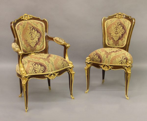 Fabulous pair of 18th century French Louis XVI style chairs.