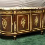 19th Century Louis XVI Style Gilt Bronze Mounted Cabinet / Server