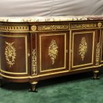 19th Century Louis XVI Style Gilt Bronze Mounted Cabinet / Server