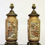Antique Porcelain Lamps & Centerpieces