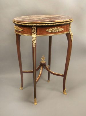 A Fantastic Quality Late 19th Century Louis XV Style Gilt Bronze Mounted Lamp Table