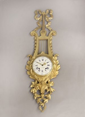 A Large and Impressive Mid 19th Century Gilt Bronze Cartel Clock