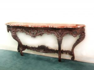 A Large and Important Late 19th Century Louis XV Style Carved Oak Console