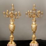 19th Century "Japonisme" 10-light Candelabras