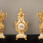 19th Century Gilt Table Clock Sets