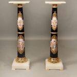 19th Century Mounted Onyx & Marble Pedestal