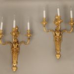 19th Century Gilt Bronze Light Sconces