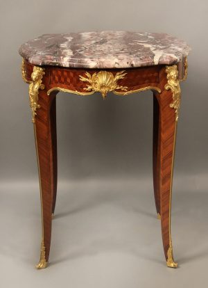 19th Century Gilt Bronze Parquetry Gueridon