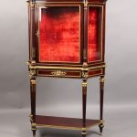 Late 19th Century Gilt Bronze Mounted Louis XVI Style Antique French Vitrine By Paul Sormani