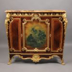 Gilt bronze mounted style vernis martin cabinet