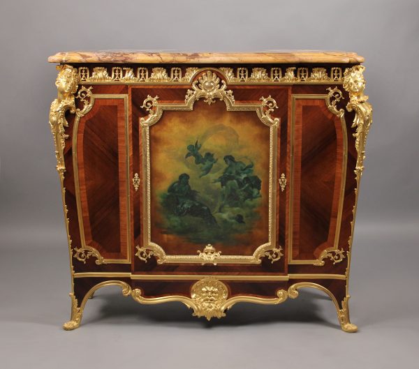 Gilt bronze mounted style vernis martin cabinet