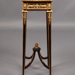 19th century gilt bronze mounted marble top pedestal