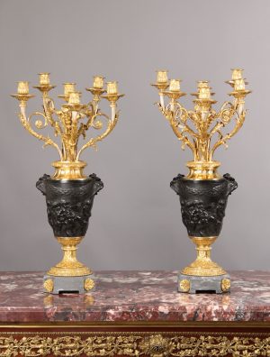 19th Century 6-light Candelabras for Sale