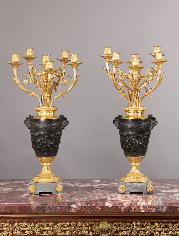 19th Century 6-light Candelabras for Sale