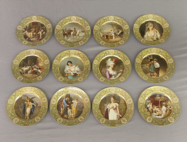 A Rare and Fantastic Set of Twelve Late 19th Century German Dresden ...