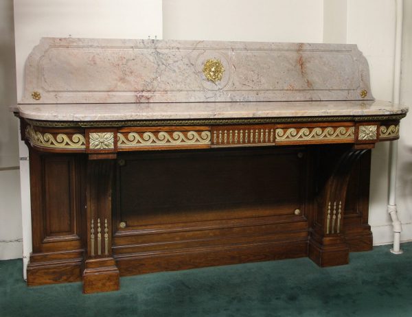 19th Century Antique Marble Top Dining Room Console and Server