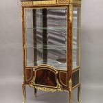 Beautiful Late 19th Century French Antique - Louis XV Style Gilt Bronze Mounted Vernis Martin Vitrine by Francois Linke