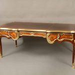 Very Fine Late 19th Century French Antique - Gilt Bronze Mounted Kingwood Bureau Plat