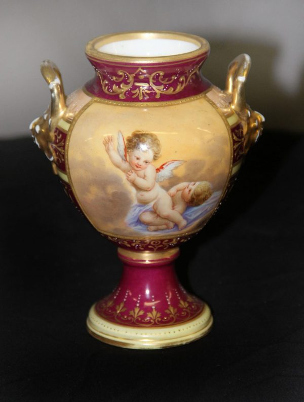 "Cupids By Boucher” a Late 19th Century Sèvres Style Porcelain Vase