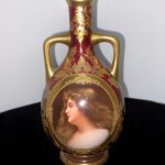 Vienna style porcelain vase of Venus