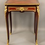 Wonderful Late 19th Century Gilt Bronze Mounted Parquetry Envelope Game Table by Francois Linke