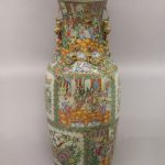 Chinese canton famille rose porcelain vase
