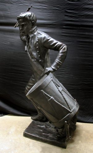 Bronze drummer boy statue