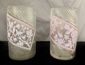 A Fine Matched Pair of Late 19th Century Thomas Webb and Sons Cameo Crystal Art Vases
