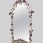 20th century German porcelain mirror