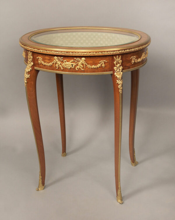 Circa 1900 French Louis XVI Style Occasional Table with Parquetry