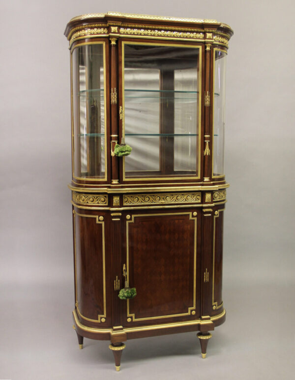 A Wonderful Late 19th Century Louis XVI Style Gilt Bronze Mounted Cabinet By Theodore Millet - Charles Cheriff Galleries