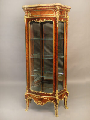 A Wonderful Late 19th Century Louis XV Style Gilt Bronze Mounted Vitrine by Joseph Zwiener