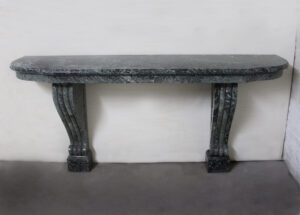 A Long and Fine Early 20th Century Hand Carved Marble Console
