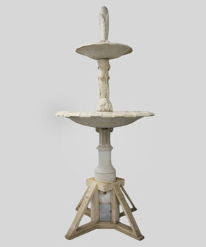 A Large and Important Early 20th Century Italian White Carrara Marble Fountain