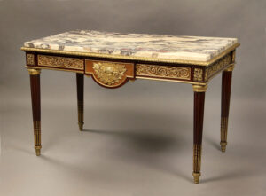 A Fantastic Quality Late 19th Century Gilt Bronze Mounted Louis XVI Style Center Table By Lexcellent