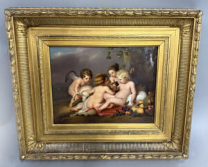 A Very Finely Painted Late 19th Century Berlin K.P.M. Porcelain Rectangular Plaque